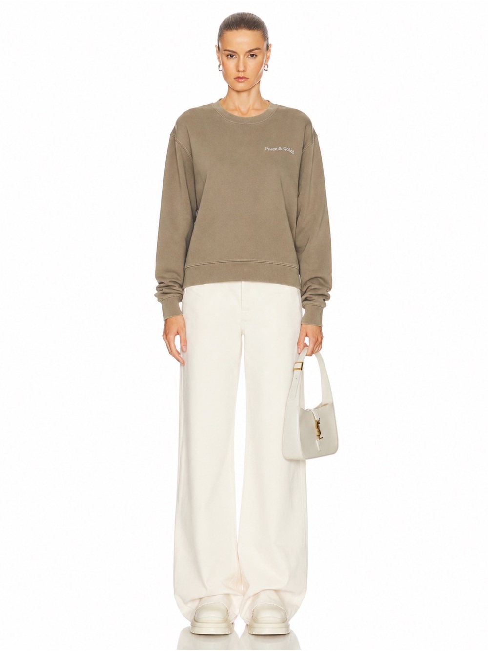 Museum of Peace & Quiet Beige Cotton Sweatshirt size S